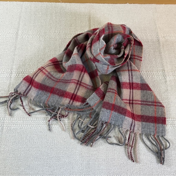 Vintage Suntrai 100% Wool Plaid Scarf - Picture 1 of 8